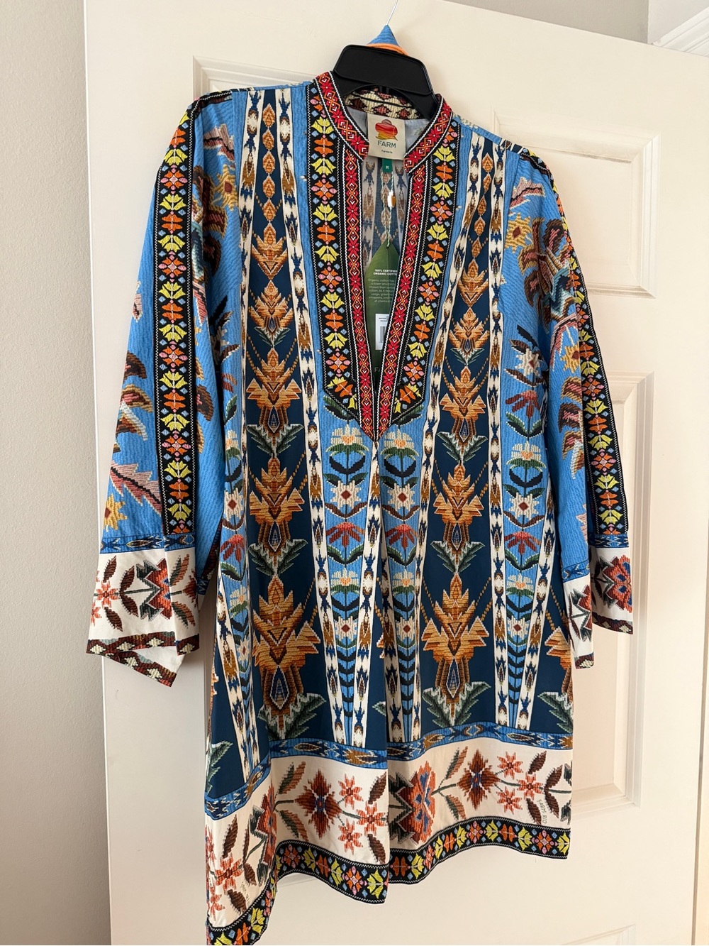FARM Rio Long sleeve mini dress